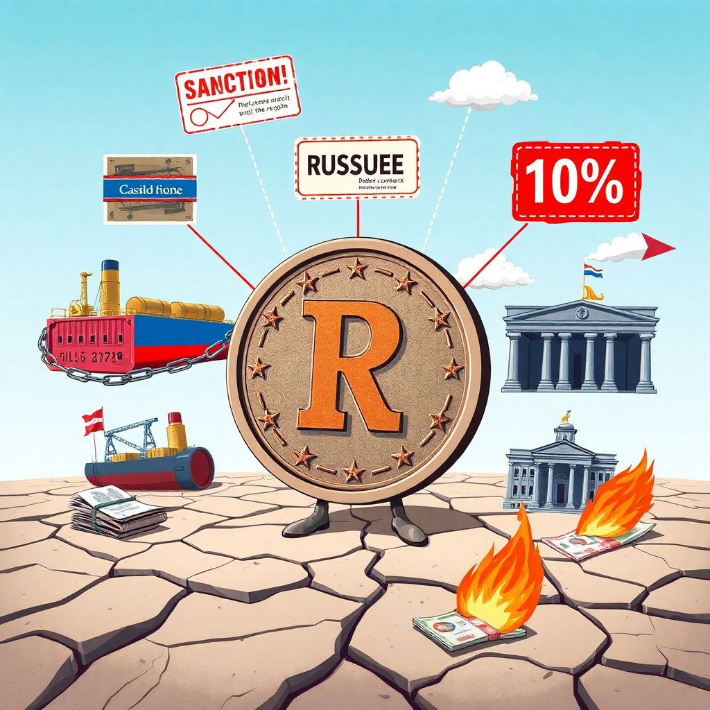Будущее рубля под давлением долгосрочных санкций: ключевые сценарии и риски